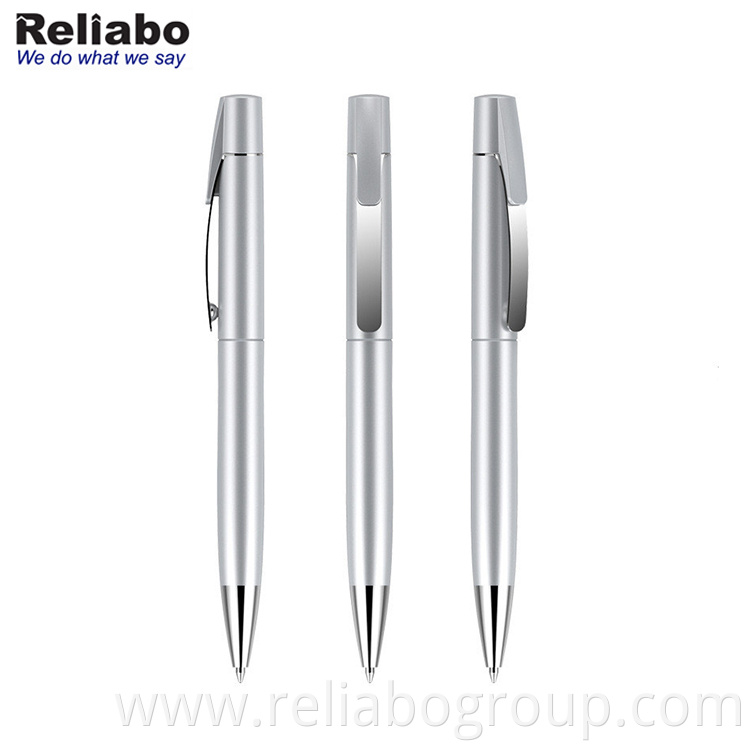 New Metal Clip Pens Business Simple Ballpoint Pen Custom Logo